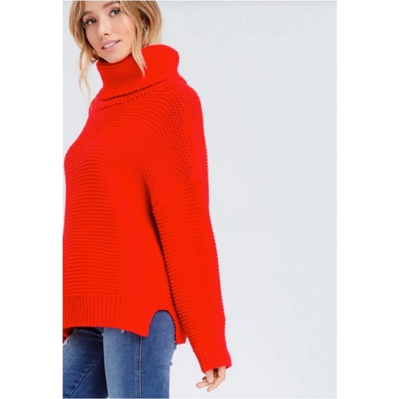 Aspen Red Extra Thick & Chunky Knit
Turtleneck Sweater blushing heart M/L - Picture 10 of 11